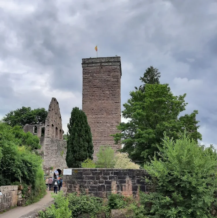 Der Bergfried der Burgruine Zavelstein