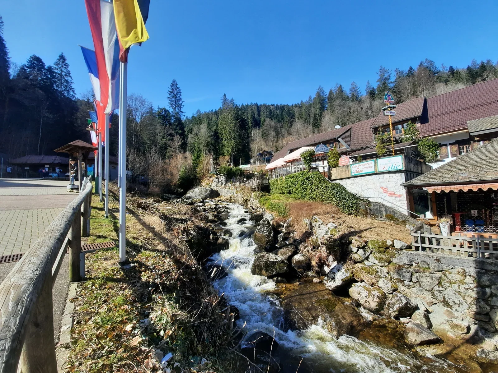Die Gutach am unteren Eingang der Triberger Wasserfälle