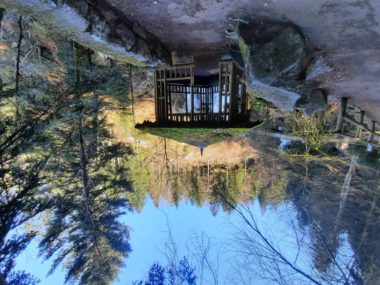 Aussichtspavillon am Weg der Triberger Wasserfälle