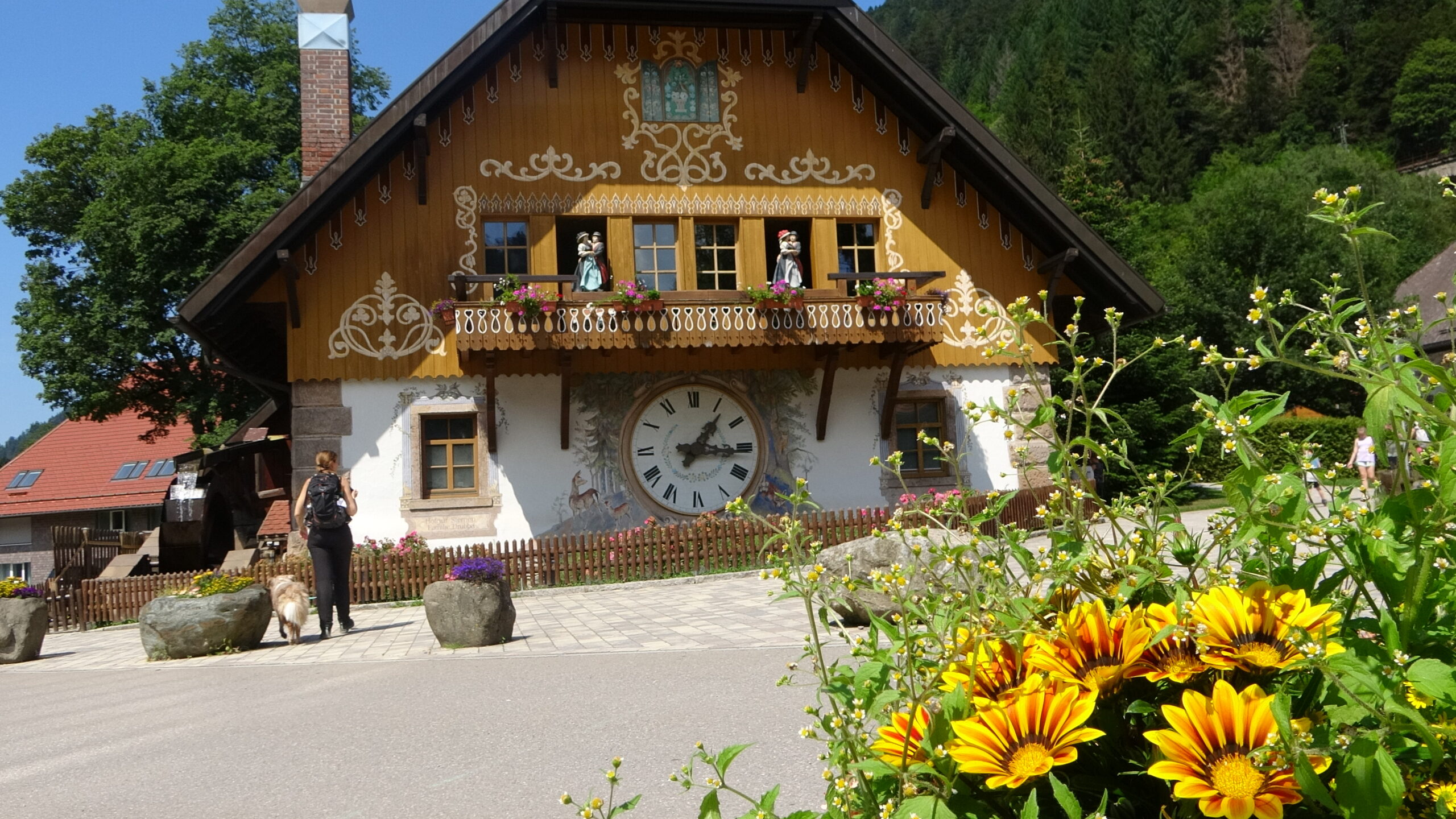Große Kuckucksuhr am Hofgut Sternen