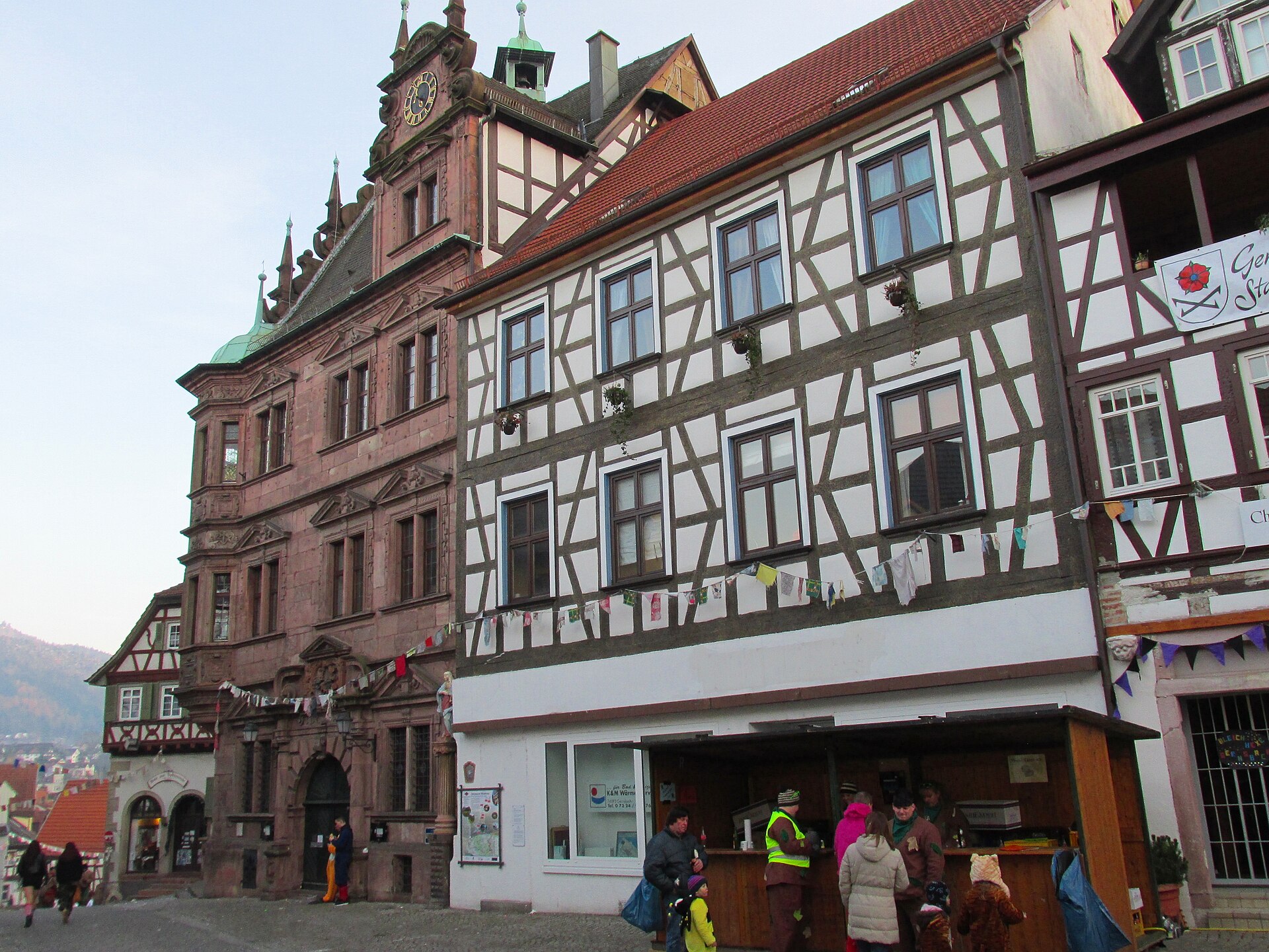 Historische Altstadt von Gernsbach im Murgtal.